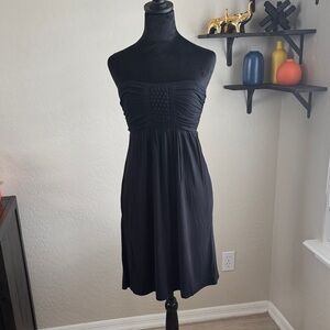 Soma Classic Black Strapless Dress